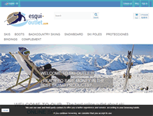 Tablet Screenshot of esqui-outlet.com